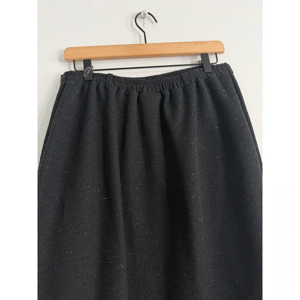 Vintage 70's Trissi -‎ Pleated Midi Speckled Skirt